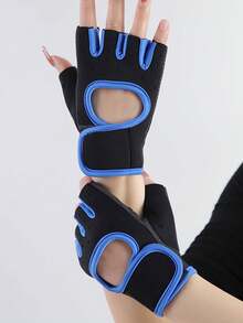 1 par de guantes de fitness de media dedos, guantes de entrenamiento para mujeres, guantes de ciclismo no transpirables, guantes de levantamiento de pesas con agarre de hierro y protección de la palma, guantes de entrenamiento de ciclismo, equipo de fitness, diseño deportivo, guantes de alto rendimiento, costuras reforzadas, material transpirable, accesorios de gimnasio, adecuados para entusiastas del fitness