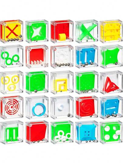 EstiloBedwina - Juego De 24 Cajas De Rompecabezas Para NiñOs, Adolescentes Y Adultos, Rompecabezas De Juguete 3D De 1.5 Pulgadas, Juego De Mini Pelota Para NiñOs A GranelVersióN Mejorada