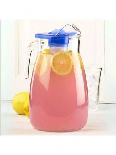 EstiloBorgonovo Artic - Jarra De Vidrio De 2.8 Lt Con Refrigerante Para Agua FríA, Jugo, LecheVersióN Mejorada