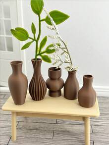 娃娃屋装饰迷你塑料花瓶模型屋家具摆件小瓶子饰品 - 彩色 - 查看 3