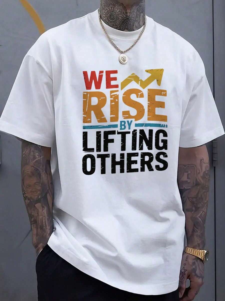 Men's Cotton Casual T-Shirt, PEW PEW MADAFAKAS! Funny Duck Graphic T-Shirt For Men - 白色 - 查看 1