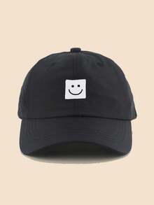 1 Stück Kinder Baseballkappe mit lächelndem Gesicht - atmungsaktiver Sonnenhut, geeignet für Kinder von 3-8 Jahren für den täglichen und Outdoor-Gebrauch - 1PC - Übersicht 4