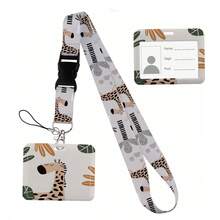 Animal Collection The Vertical Card Holder Horizontal Card Neck Strap Lanyards For Keys Keychain Badge Pass Hang Rope - Multicolor - View 11