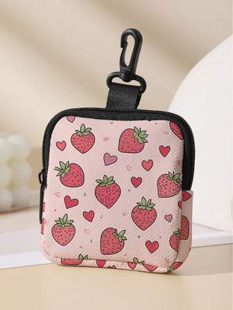 Fun Pattern Zipper Coin Purse, Lightweight Currency, Cash ID Card, Credit Card, Portable Coin Pocket, Small Wallet, Miscellaneous Storage Bag, Fashionable And Modern Travel, Birthday Gift, Anniversary Valentine's Day, Valentine's Day, Female And Female Gift Bag, Teacher Gift Back To School ,School Supplies,Shop Back To School ,Classroom,Shell