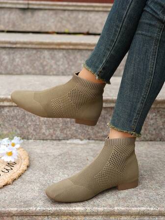 Zapatos casuales de vacaciones con estilo bohemio, de malla y parches, para primavera/otoño