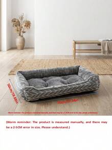 PETSIN 1 件套狗床，全新毛绒宠物床，适合泰迪、金毛、小型/中型/大型犬，四季皆宜，适合宠物、猫、猫床、宠物家具、宠物床、宠物用品、室内、室外、家居装饰、宠物床和垫 - 彩色 - 查看 4