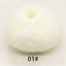 3 件/75克套装 油画风格马海毛纱线 长绒纱线 粗毛线 手工编织线 - 精细羊毛 手工编织油画风格马海毛，适用于编织披肩、外套、羊毛首饰、帽子、围巾、毛衣