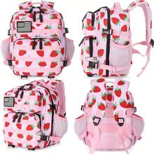 2.38gal Mini Hiking Backpack Daily Use Backpack Fitness Backpack Cycling Backpack Daypack Travel Sports For Camping Hiking Outdoor Sports For Birthdays Gift, Mochila - Strawberry - View 1
