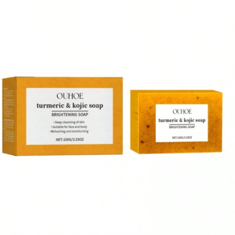 Jabon Natural de Limon y Curcuma 100g para Rostro y Cuerpo