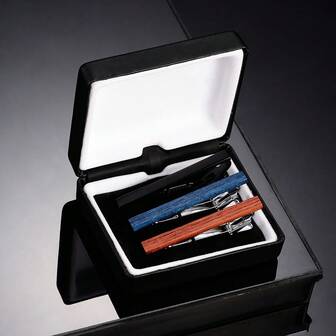 男士铜合金领带夹礼盒套装