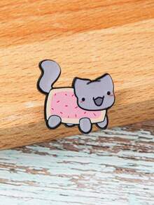 Cat Enamel Brooch Pin Fashion Decorative Brooches Ornaments Lapel Bag Badges Jewelry Gifts - Multicolor - View 7