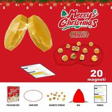 Christmas Magnetic Game, Entertaining Magnetic Game Suitable For Family Game Night, Fun Two-Player Game For Children, Includes 1 Rope, 20 Magnets And Storage Bag, An Excellent Christmas Or New Year Gift For Kids - Multicolor - View 11