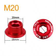 Bicycle Aluminum Alloy Crank Cover Mountain Bike Chainset Crank Screw M18 M20 Compatible With Shimano IXF M19 Crank Cycling Accessories