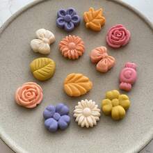 Flower Candy Silicone Mold - Daisy/Tulip/Bow/Leaf Shapes, Suitable For Making Chocolate, Jelly, Ice Cubes, Pudding And Desserts - Multicolor - View 5