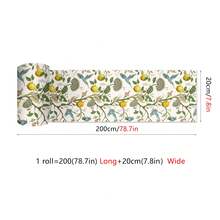 OUTANA 1 Roll 78.7 Inch Vinyl Tile Sticker Self-Adhesive PVC Wall Decal Wallpaper Floral, Wave, Animal Pattern, Removable Wall Decor For Bathroom, Dorm, Living Room, Bedroom, Kitchen, TV Background, Office, Width 10/15/20/30cm