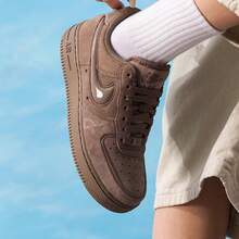 Nike Women's New Sneakers, AF1 Air Force One Casual Shoes - Brown - View 2