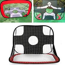 红色人形足球门网，训练用足球门，足球派对道具，醒目设计，高强度耐用网布+优质轻质框架，附带收纳袋+地钉 - 紅色 - 查看 4