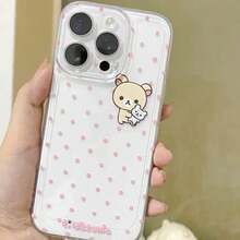 Lovely R-Rilakkuma Clear Case For 16 15 14 13 12 Mini 11 Pro Max XS X XR 8 7 Plus Shockproof Liquid Silicone Cover Funda. Christmas Accessories. Rilakkuma Anime Mobile Phone Case Cheap Phone Cases Pink Christmas Cute Phone Cases Gifts For Women Silicone Phone Case Y2k Phone Case Fundas Funda Para S25 Ultra Phone Case Phone Cases 14 Fall 17 Pro Case Bear Phone Case 17 Pro Max Case 14 Cases Family 2026hot - Trong sáng - Xem 2