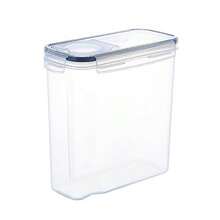 wsffRaganet Juego de 4 Contenedores Hermeticos para Cereal Recipientes Hermeticos de 2.5L para Organizacion de Alimentos Secos Plastico Reforzado con Tapas de Sellado Hermetico Organizadores de Cocinawe - Multicolor - Ver 3