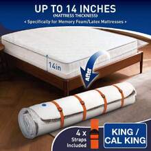 Mattress Vacuum Storage Bag For Memory Foam, Latex And Hybrid Mattress, Easy Moving And Storage (King/Cal King Size),37104095 - Army Green - View 2