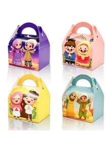 48 pièces/24 pièces/16 pièces/12 pièces/6 pièces/2 pièces Coffret cadeau Ramadan. Sacs à collation portables, fabriqués à partir de motifs de bandes dessinées vibrantes et de matériaux en carton robuste, convenant comme cadeaux pendant le Ramadan, pouvant également être utilisés pour ranger les faveurs de fête, décorer les vacances et comme fournitures pour événements. Ce sac de rangement polyvalent pour collations et petits cadeaux est doté d'une poignée facile à saisir. - Multicolore - Voir 6