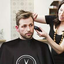 4 buc pelerină profesională pentru coafor cu design de foarfecă - guler reglabil antistatic, material neted de înaltă calitate, îmbrăcăminte de coafură unisex - accesoriu profesional de salon, material antistatic