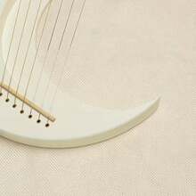 OUMINGYQ 7-String Portable Lute Instrument, With Tuning Wrench, Polished Finish - White - View 8