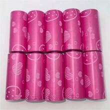 1/3/6/10 Rolls Durable Leak-Proof Strawberry Pattern Pet Waste Bags - Multicolor - View 7