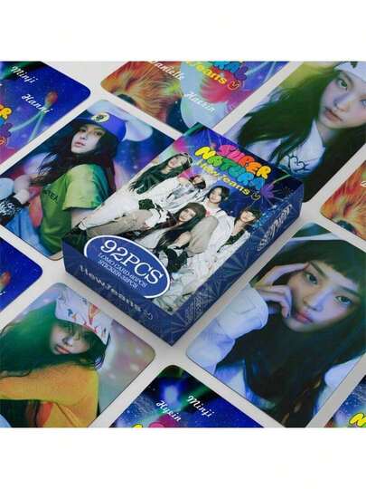 92 st/ask Weverse (60 st LOMO-kort + 32 st klistermärken) K-POP-fanvaror, SKZ Limited Edition-fanvaror, samlarfotokort, klistermärken, julklappar