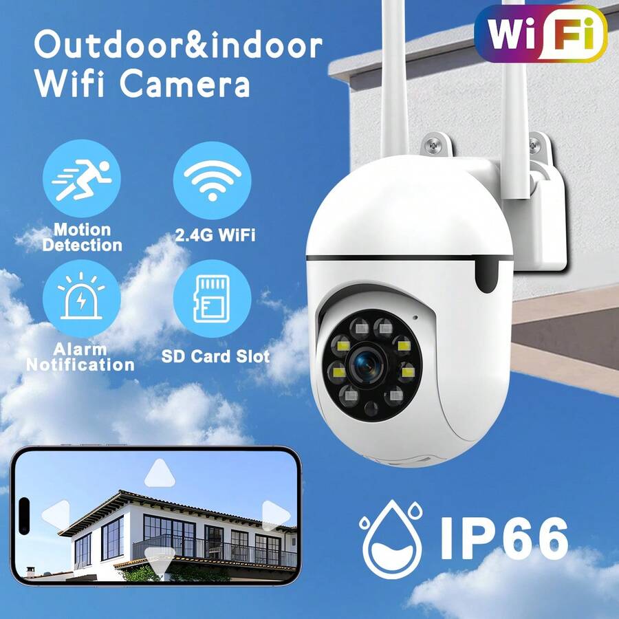 2英寸紧凑型室内球形摄像机，具备云存储、水平和垂直旋转、多方向巡逻、全彩夜视、声光报警、免密码多人共享、高清视频质量、双向语音、有线供电，兼容iOS/Android远程查看功能。 - 黑與白 - 查看 1