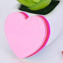 140/36/24 miếng giấy ghi chú hình trái tim ngày Valentine [24 miếng/gói] Giấy ghi chú tự dính trang trí dành cho học sinh [Gói mẫu gồm 1-3 tờ] - 7*7cm - Xem 2