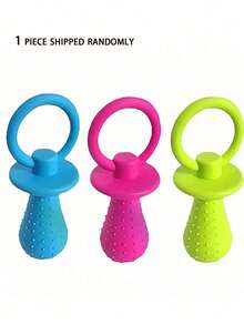 Rubber Pet Pacifier Chew Toy, Interactive Soothing Teether For Dogs, Cats, Puppies, Dental Care Chew Toy - Multicolor - View 10