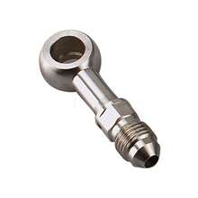 Odwmwhuh AC PERFORMANCE Stainless Steel Straight -3 AN Male To Banjo Eye Hole Diameter 10.2mm Brake Banjo Fitting With Bolt - As Pic - View 3