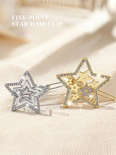 Christian Dior 2025限量版圣诞星发夹，女士配饰，发夹，发饰，圣诞节，圣诞用品