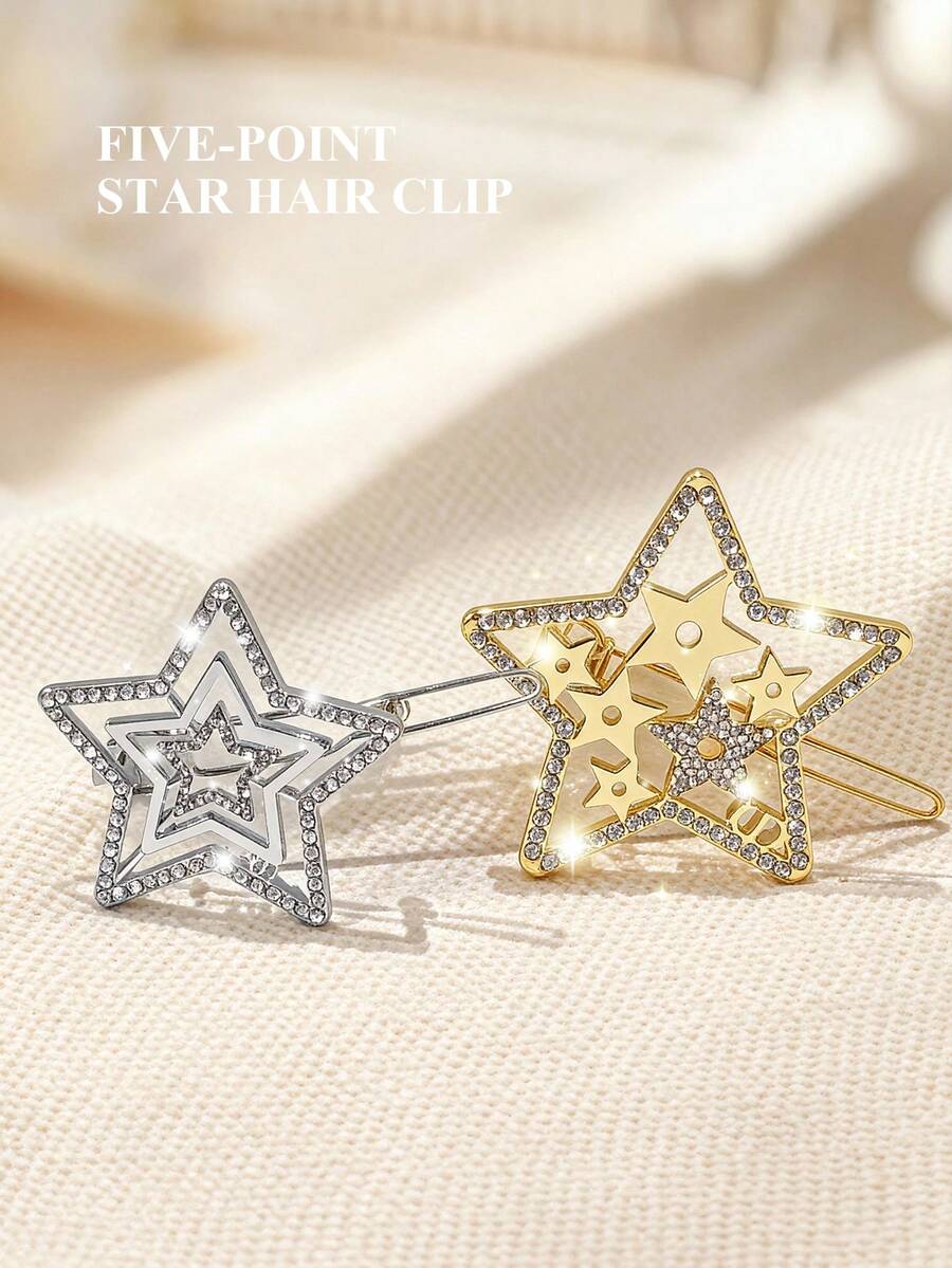 Christian Dior 2025限量版圣诞星发夹，女士配饰，发夹，发饰，圣诞节，圣诞用品