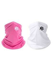 1pc/2pcs/Multi-Pack Unisex Windproof Dustproof Face Mask, Suitable For Outdoor Sports, Hiking, Cycling, Fishing, Sun Protection, Available In Solid Color & Printed Designs - Multicolor - View 9