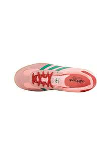 Adidas Gazelle室内女式运动鞋 粉色绿色 JI2713 - 球場綠/螢光粉/口香糖 - 查看 3