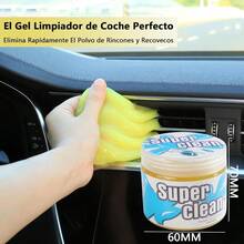 5 Pcs Gel de Limpieza Gel Limpiador de Auto Limpiador de Grietas de Automóviles Reutilizable Adecuado para Teclados de Coche Rejillas de Ventilación Del Aire Acondicionado Etc Amarillo - amarillo - Ver 3