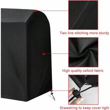 Funda para Parrilla de Gas Resistente al Agua Resistente a los Rayos UV para Nexgrill Brinkmann  Char-Broil y más S: 32" W x 26" D x 40" H - Plateado - Ver 3