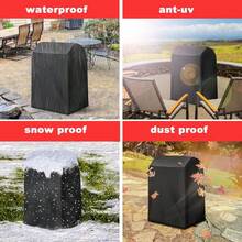Funda para Parrilla de Gas Resistente al Agua Resistente a los Rayos UV para Nexgrill Brinkmann  Char-Broil y más S: 32" W x 26" D x 40" H - Plateado - Ver 6