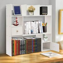 Wood Desk Organizer With File Organizer For Office Supplies Storage & Desk Accessories. Perfect Decor Combo For Desk Organization, Home Office And More(Pine Color/White) - White - View 5