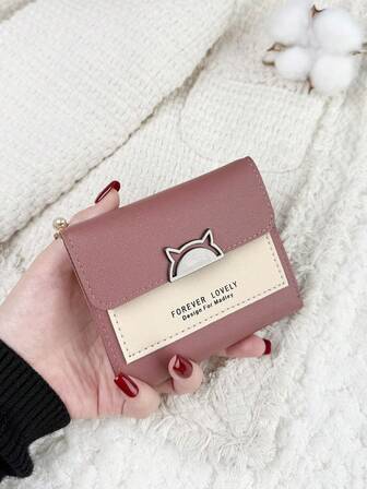 SOUTHLAND&KANGAROO This Compact Folding Wallet, Pocket Wallet, Small Bifold Wallet Is Slim And Lightweight, Can Hold Credit Cards, Keys, Etc. The Short Design Is Fashionable And Cute, Suitable For Birthdays, Christmas, Anniversaries, And Other Occasions. It Also Makes A Great Gift For Women, Girls, Ladies, Business Professionals, Couples, Students, And Back-To-School Essentials.