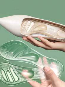 QKC 1 Pair/2 Pairs Silicone High Heel Insoles With Anti-Slip Particles, Suitable For Casual Daily Wear And Long-Time Standing For Women - Multicolor - View 2