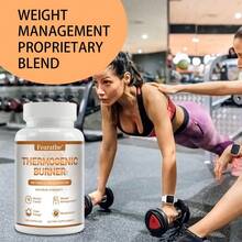 Thermogenic Burne Capsules - With White Kidney Bean & Rhodiola Rosea, Mental Clarity & Weight Management Support - 120 Capsules - 1瓶 - 查看 7