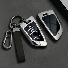 适用于宝马 X1 X3 X5 X6 X7 1 3 5 6 7 系 G20 G30 G11 F15 F16 G01 G02 F48 的新款合金汽车钥匙壳保护套 - 均碼 - 查看 8