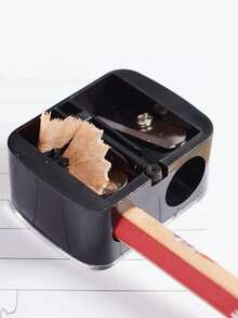 Plastic Double Hole Eyebrow Pencil Sharpener, Sharpens Eyeshadow Pencil, Lip Liner Pencil, Lipstick Pencil - Multicolor - View 4