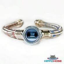 Washing Machine Y-Mixer Y-Split Water Hose - Burst Proof STAINLESS STEEL - 1 FT Long Legs - 3 4 Inch Brass Fittings - Y-Splitter Water Hose Connector for Washing Machines Hot and Cold Water Supply - Acero inoxidable - Ver 7