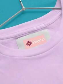 1-256pcs Customizable Name Labels, Iron-On Clothing Labels And Waterproof Stickers, Printable Text, Suitable For School, Daycare, Summer Camp, Sportswear, Backpacks, Lunch Boxes, Water Bottles, For Children, Youth, Adults, Family And Friends. Tear-Resistant, No Residue, Reusable Adhesive Labels - Rose Red - View 3