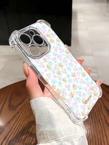Bonita funda con diseño de flores pastel, compatible con iPhone 16, 15, 14 Pro Max, 13, 12, 11, XR y XS Plus. Fabricada en silicona TPU, ofrece protección contra golpes y caídas, además de una excelente sensación al tacto. Es el regalo perfecto para familiares, amigos y seres queridos. - transparente - Ver 3