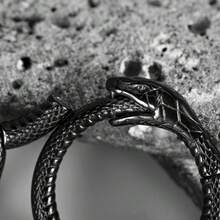 1件装不锈钢蛇形耳坠，适用于拉伸耳洞、耳扩、耳钉、身体饰品、女性饰品配件 - 蛇-2 - 查看 6